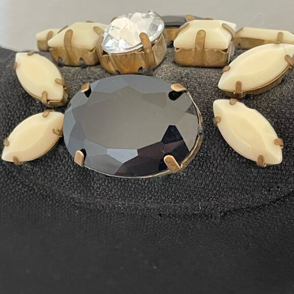 Karta Vintage Black Belted Jewel Adorned Tunic size Small - Picture 3 of 6